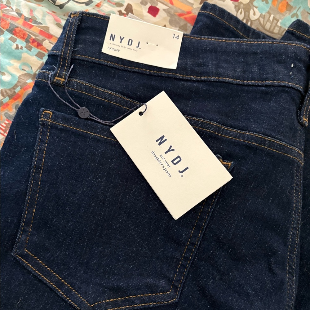 NYDJ Blue Skinny Jeans with High-Quality Denim